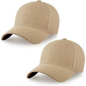 2 Pack Baseball Caps Adjustable Snapback Hats for Men Women Outdoor Running